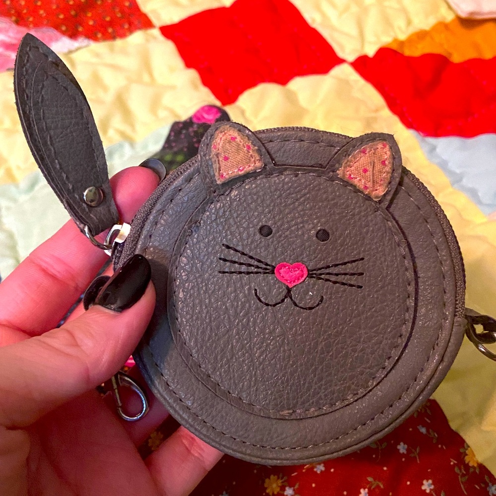 (CLOSET CLOSING FINAL SALE) Adorable Cat Kitty Kitten Coin Purse